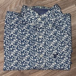 American Eagle Floral Button Down